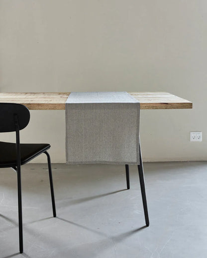 House Doctor Tischläufer 140x40cm Sand/schwarz