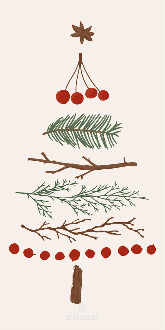 Ib Laursen Papierserviette Tannenbaum