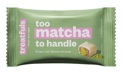 Weiße Schoko Riegel mit Matcha Füllung bio + vegan