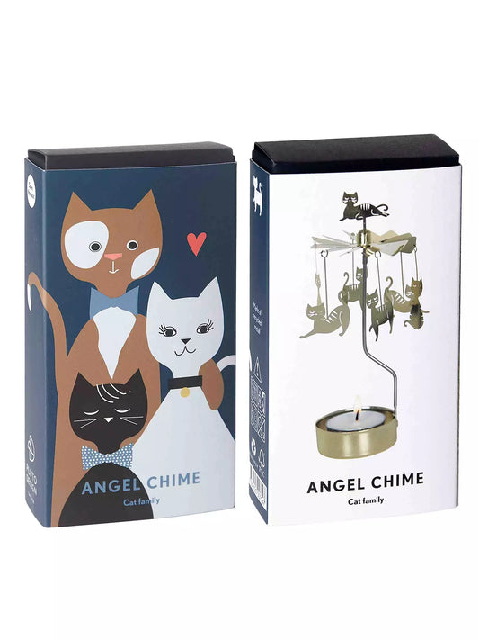 Pluto Design Angel Chime Cat Family