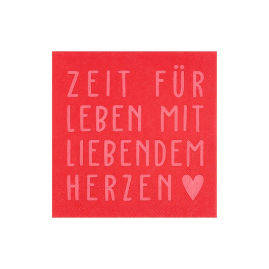 Cocktailserviette Zeit für Leben