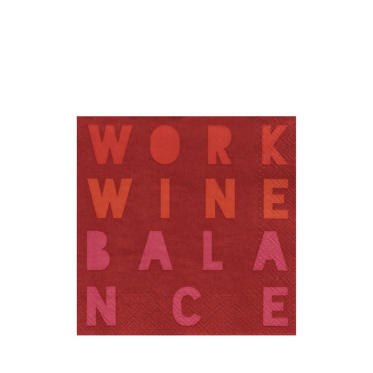 Räder Cocktailserviette , Work Wine Balance