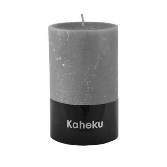 Cylinderkerze steingrau 7 Ø 30h