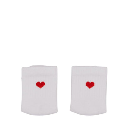 Eulenschnitt Babysocken Herz rot