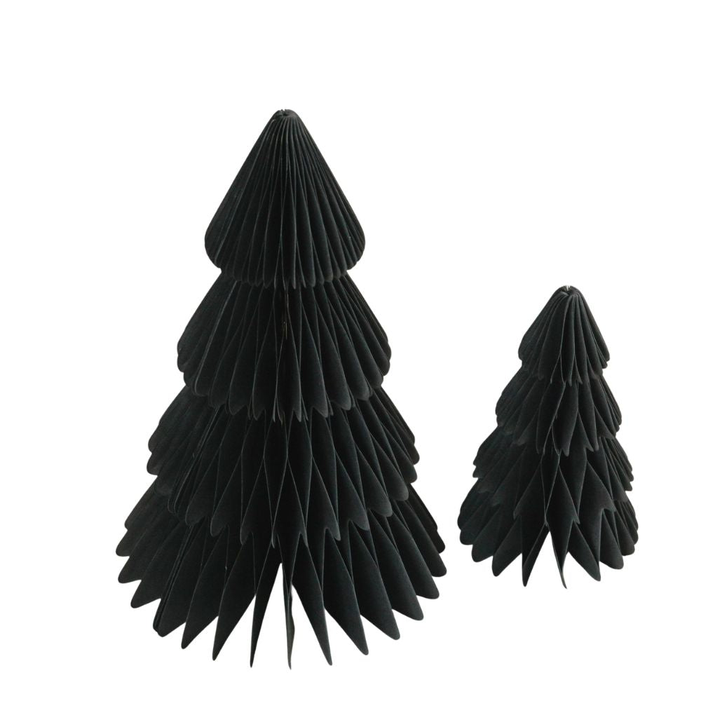 Eulenschnitt Papiertanne 2er Set Schwarz