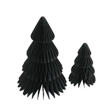 Eulenschnitt Papiertanne 2er Set Schwarz
