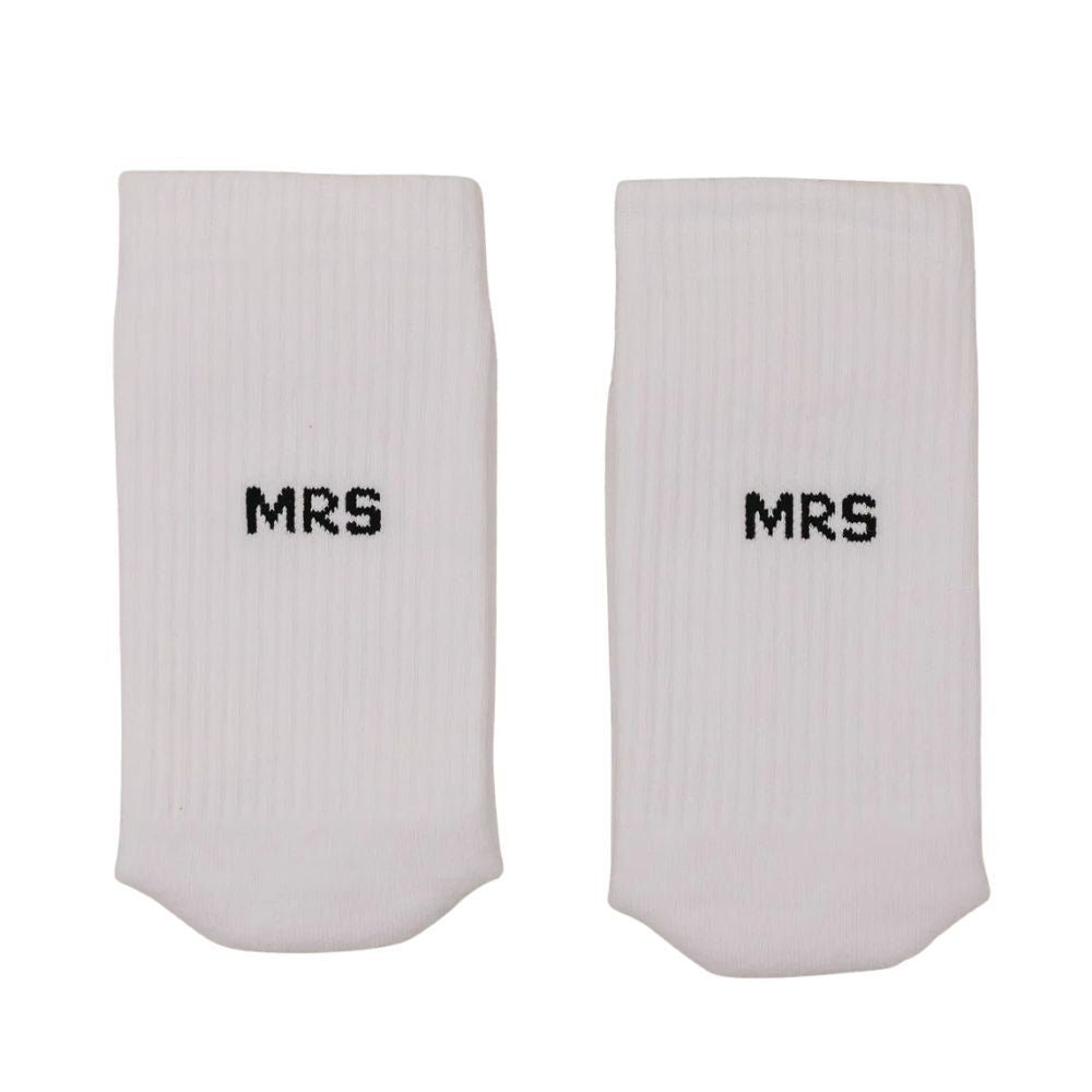 Eulenschnitt Socken MRS weiß M