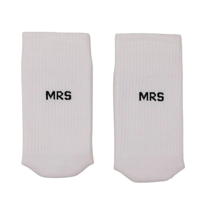 Eulenschnitt Socken MRS weiß M