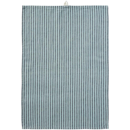 Geschirrtuch Linea m/ Grauen und Türkisfarbenen Streifen