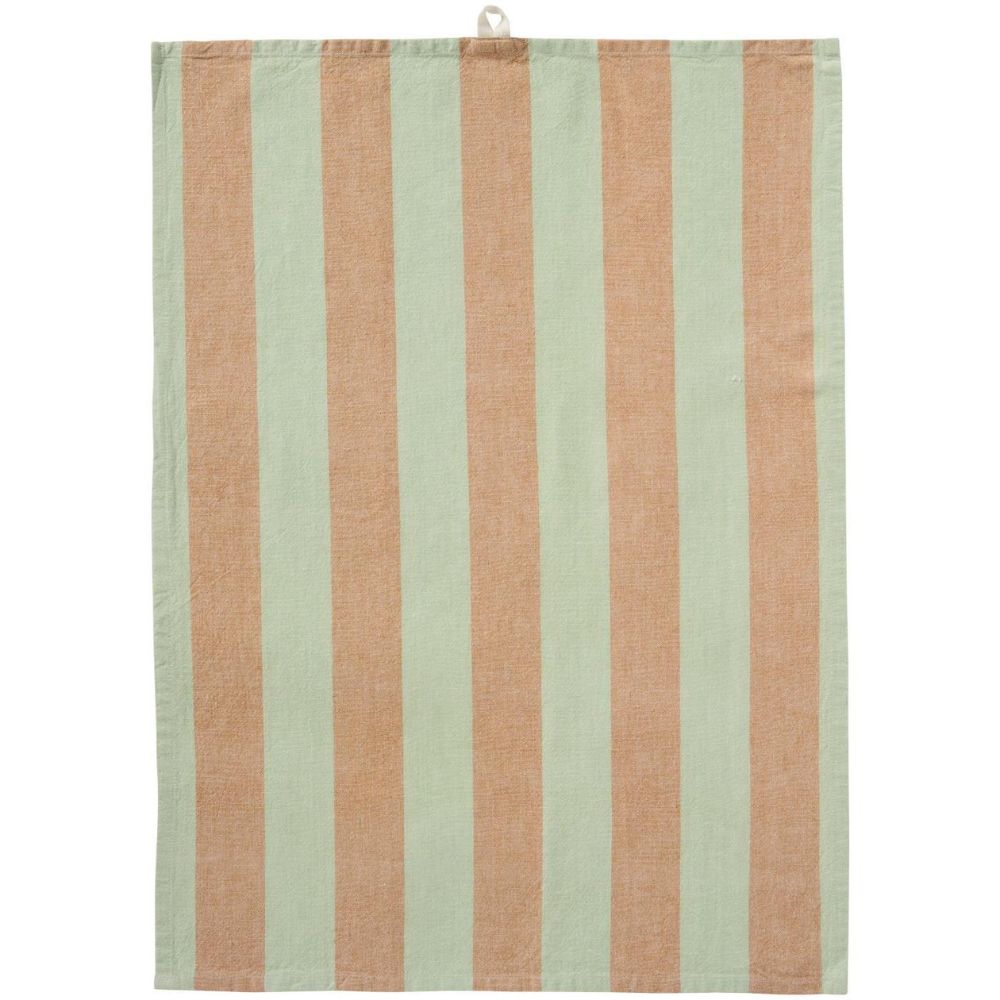 Geschirrtuch Linus m/ hellgrünen und hellbraunen