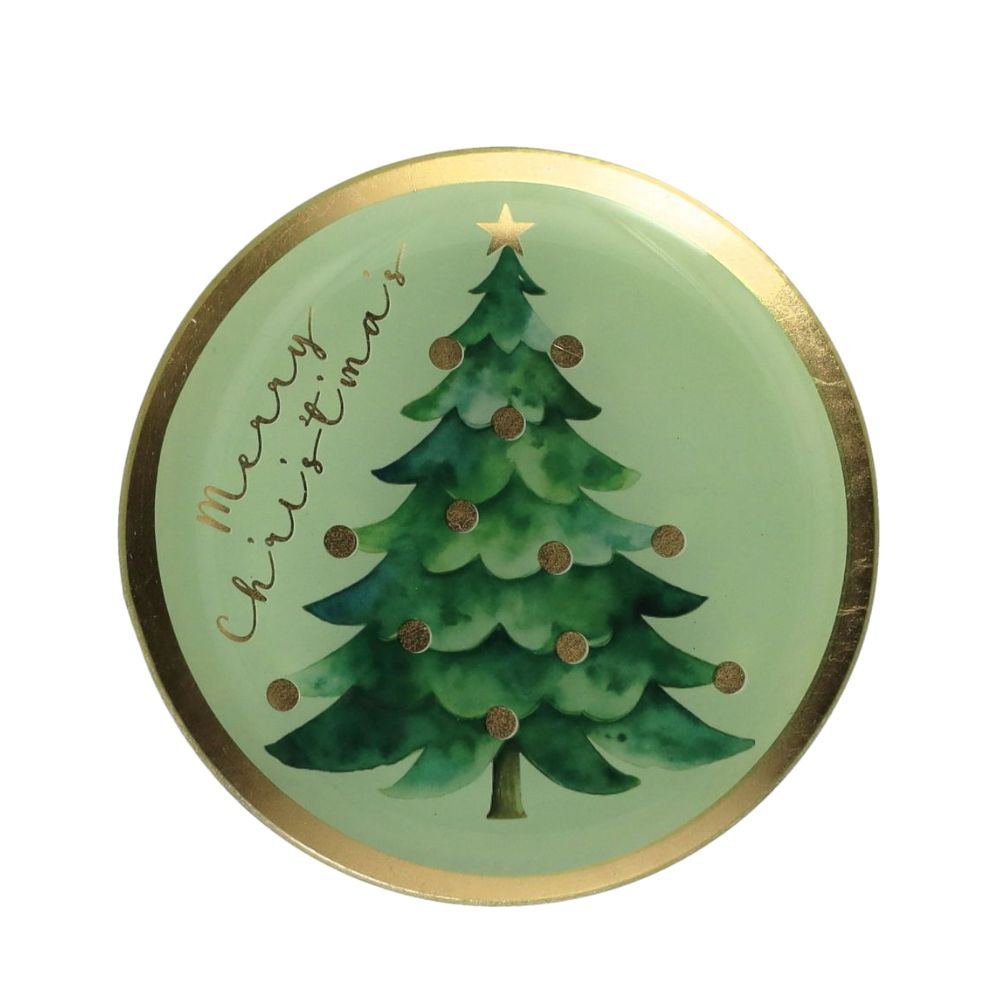 GiftCompany Love Plates, Glasteller M, Motiv: Merry Christmas