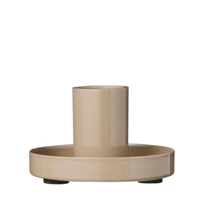 Ib Laursen Kerzenhalter f/2,2 cm Kerze glänzend sandfarbig