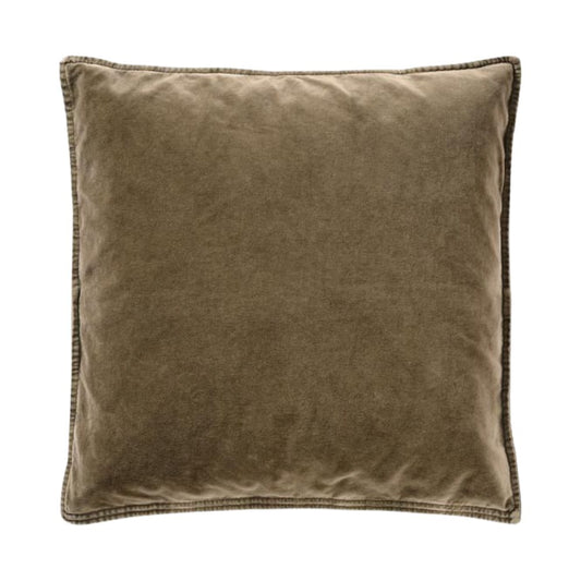 Ib Laursen Kissenbezug Velours truffle