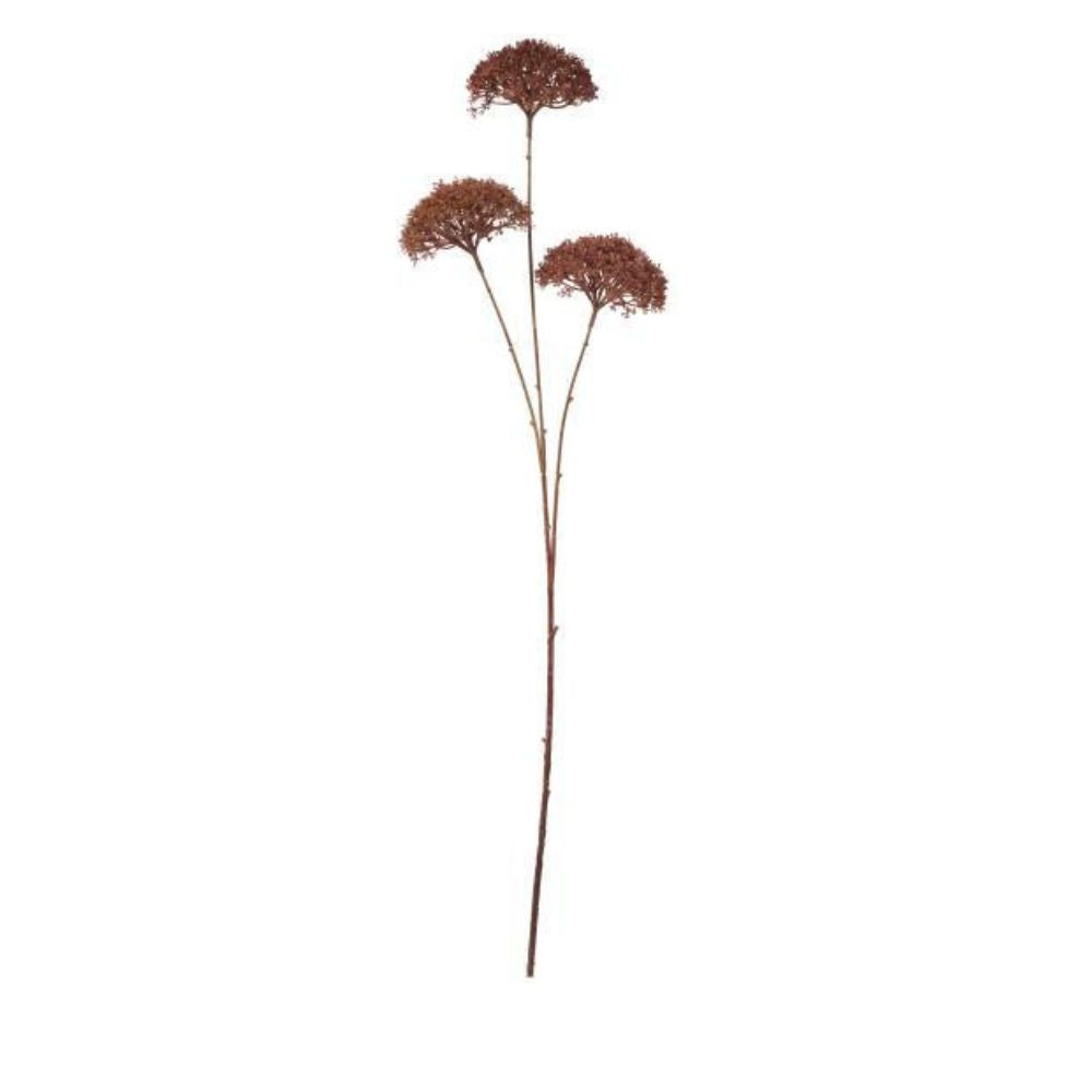 Ib Laursen Kunstblume dunkelbraun 3 Doldenblumen