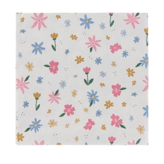 Ib Laursen Serviette 16,5x16,5 cm Blumenfreude 20 Stck/Pck