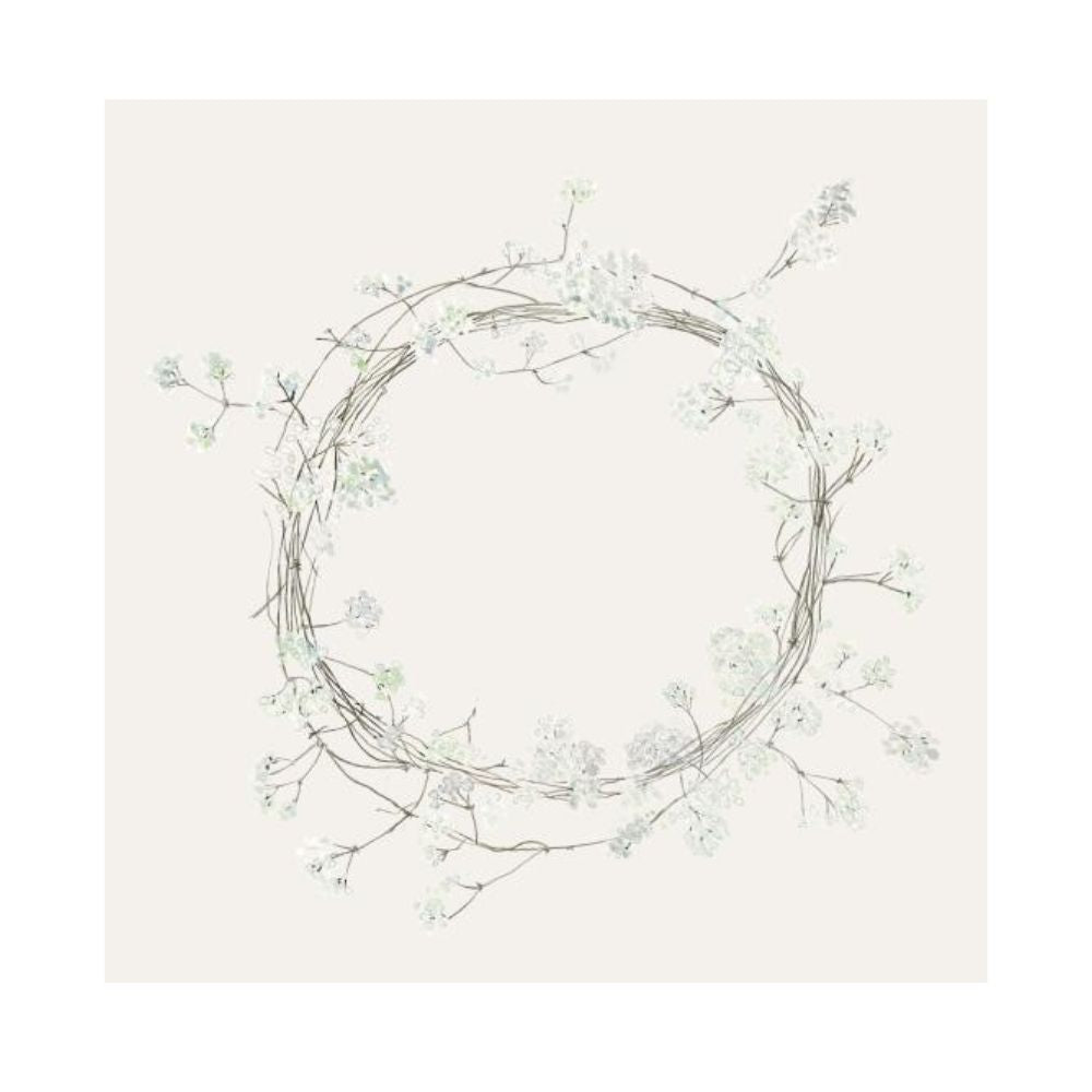 Ib Laursen Serviette 20x20 cm Kranz aus Doldenblumen 50 Stck/Pck