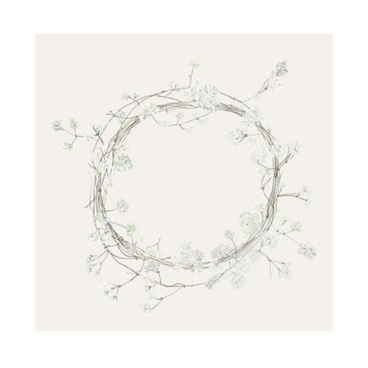 Ib Laursen Serviette 20x20 cm Kranz aus Doldenblumen 50 Stck/Pck
