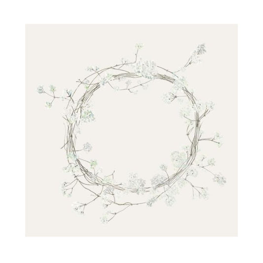 Ib Laursen Serviette 20x20 cm Kranz aus Doldenblumen 50 Stck/Pck