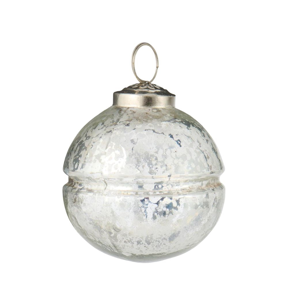 Ib Laursen Weihnachtskugel m/Rille Bauernsilber