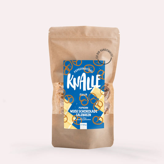 Knalle Popcorn Weiße Schokolade Salzbrezn 100g