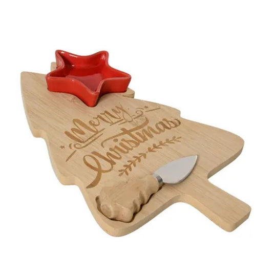 Käse und Dip Brett Weihnachten