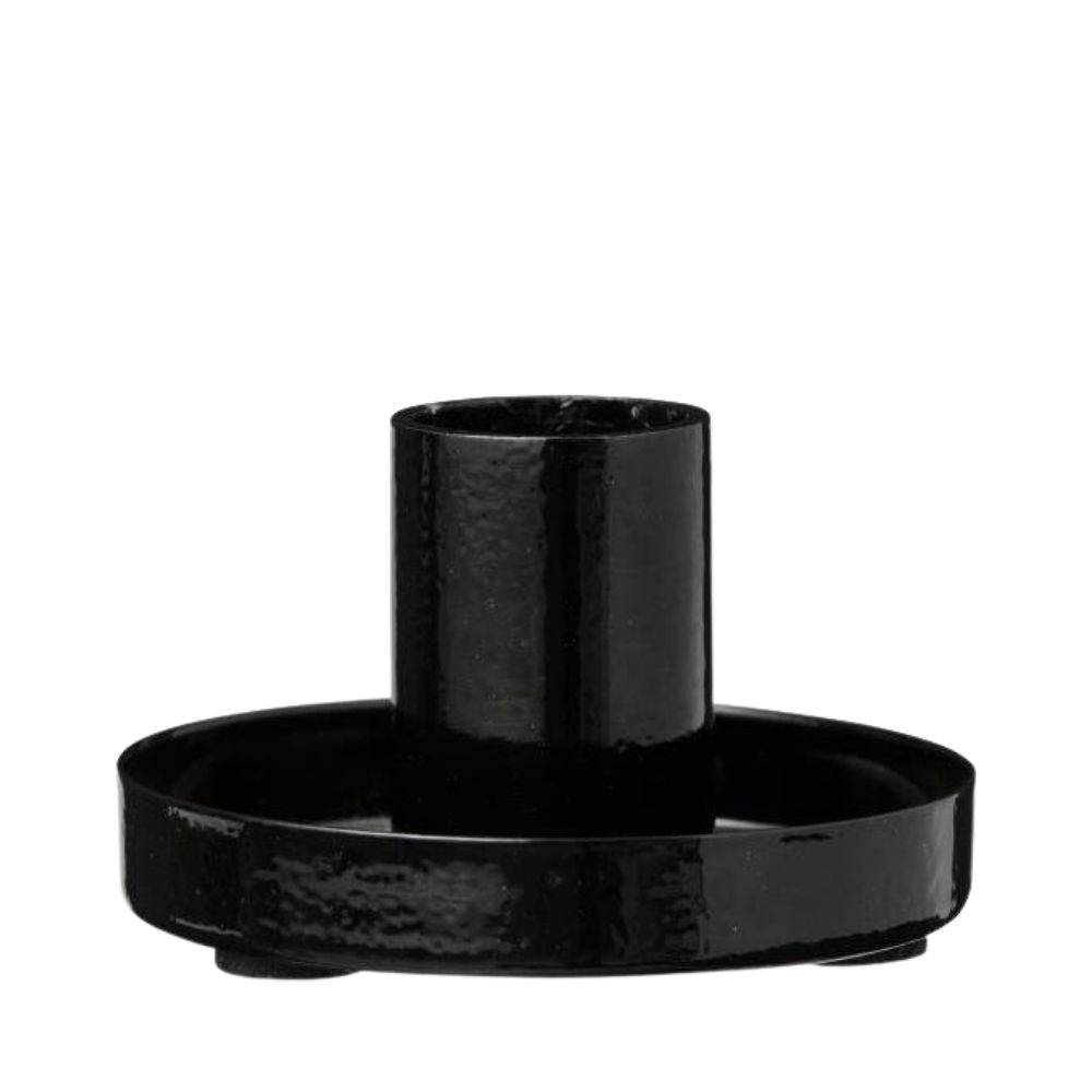 Ib Laursen Kerzenhalter f/2,2 cm Kerze glänzend schwarz