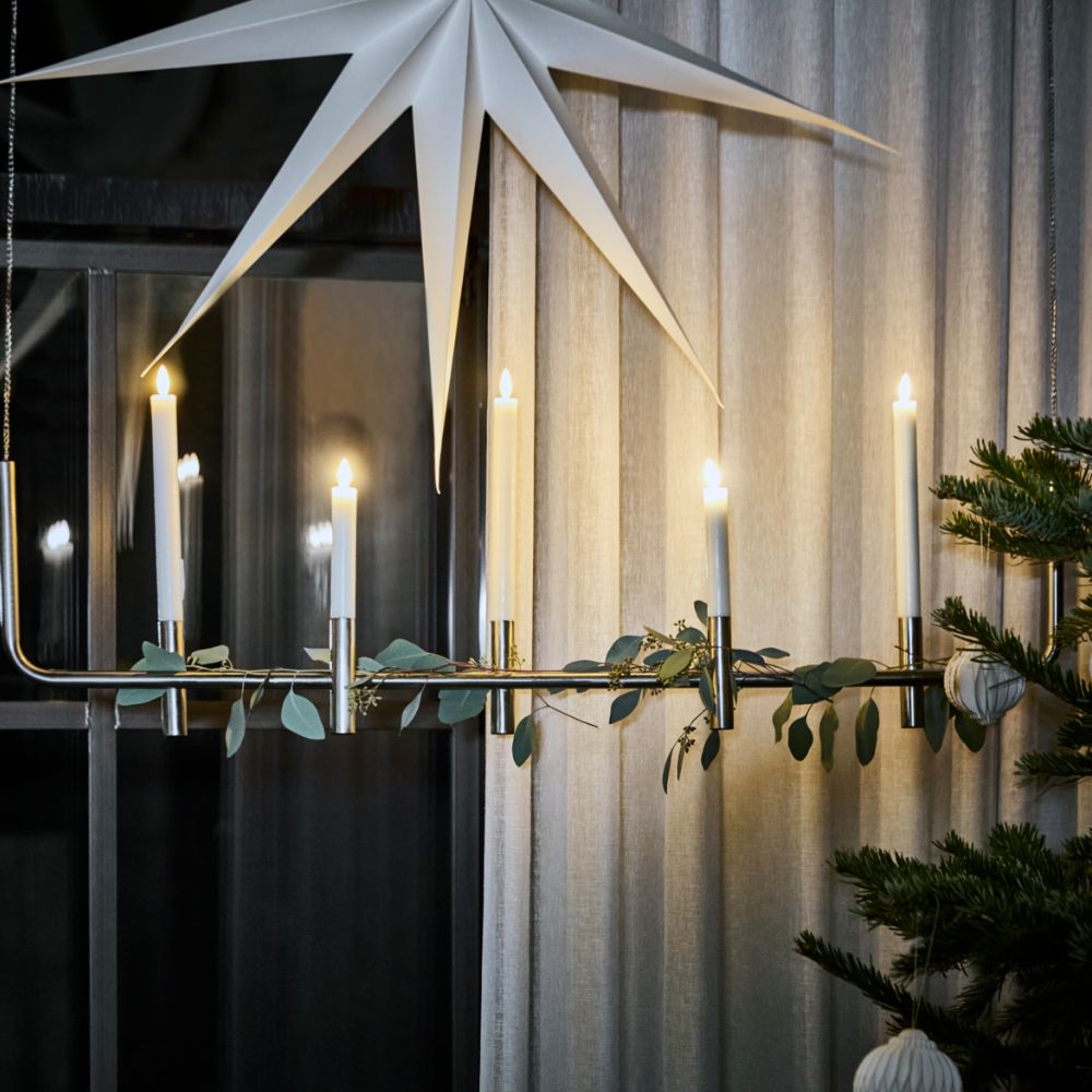 House Doctor Kerzenhalter Antique Silber XL