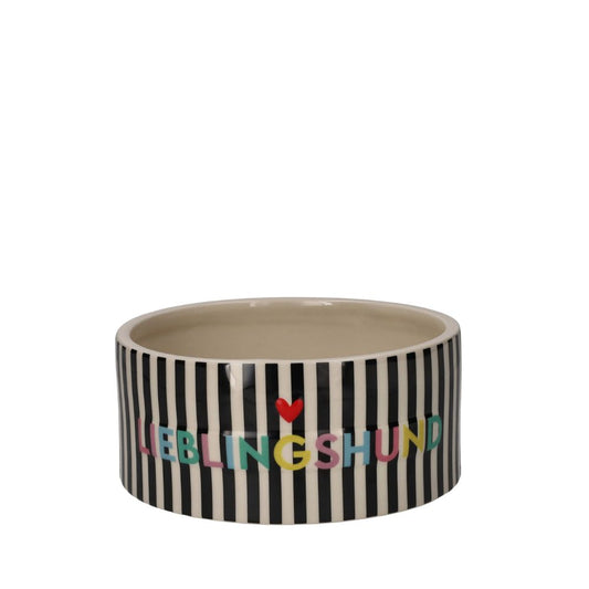 Love Pets, Futternapf, M, Motiv: Lieblingshund, schwarz/ weiß