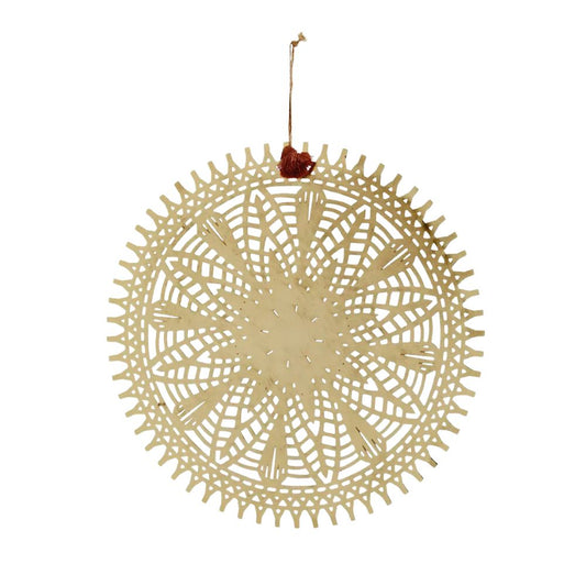 Madam Stoltz Ornament hängend, Metall, antik Messing