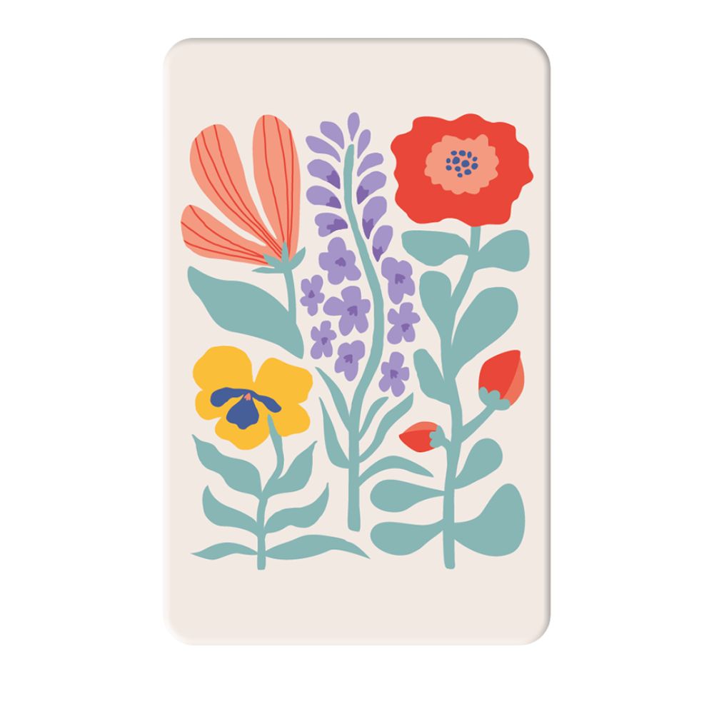 Magnet knall & bunt Blumen