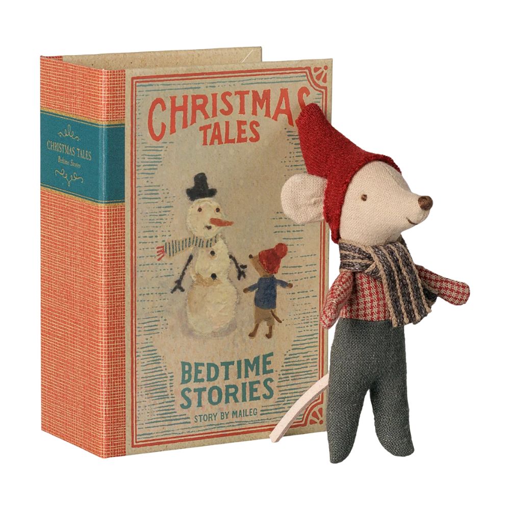 Maileg Weihnachtsmaus, Baby im Buch