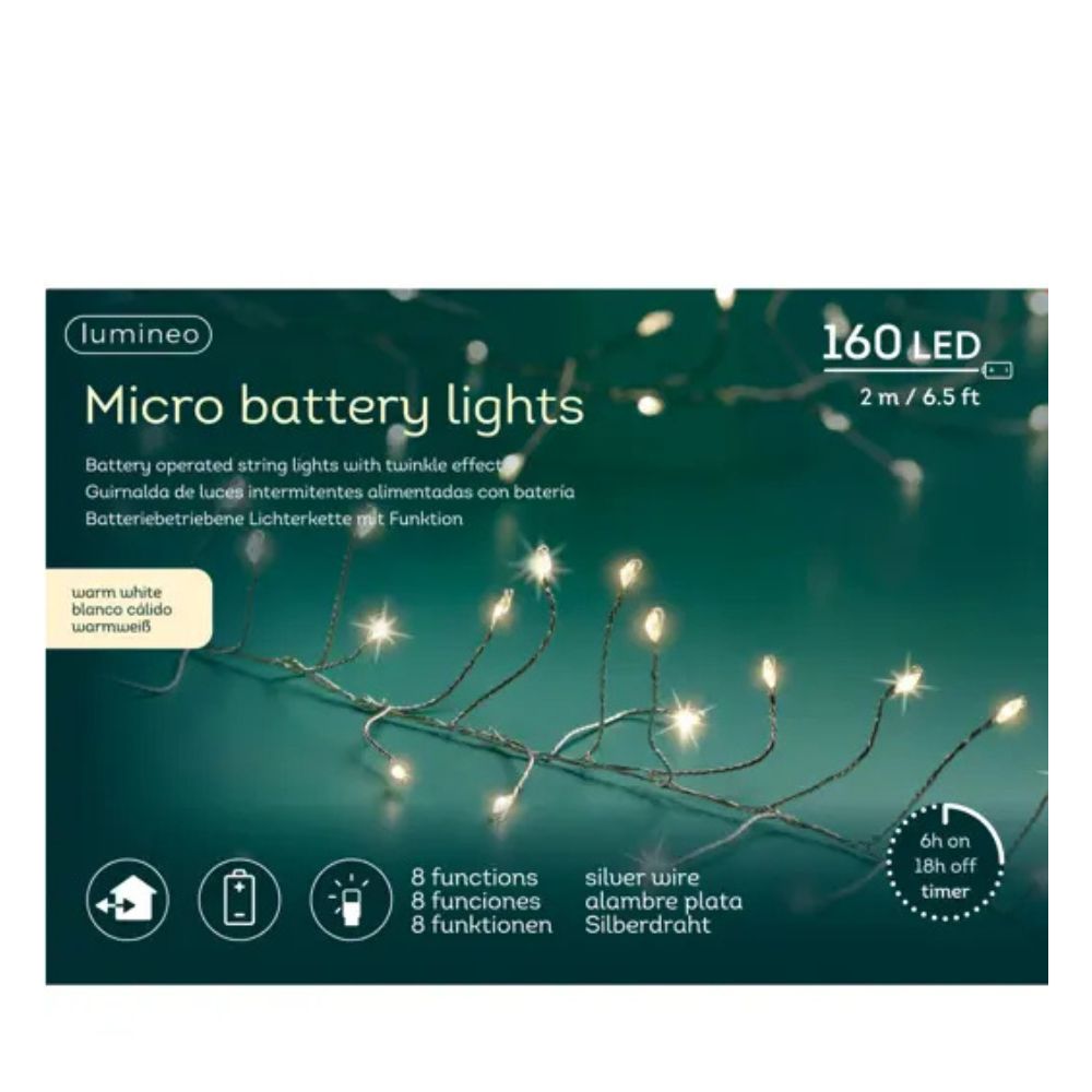 Micro LED Compact Beleuchtung Batterie 8 Funktionen Outdoor