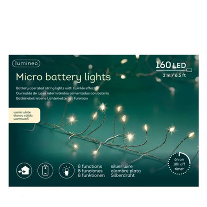 Micro LED Compact Beleuchtung Batterie 8 Funktionen Outdoor