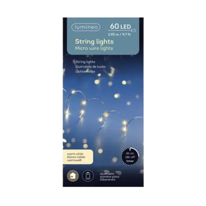 Micro LED Lichterkette Batterie betrieben