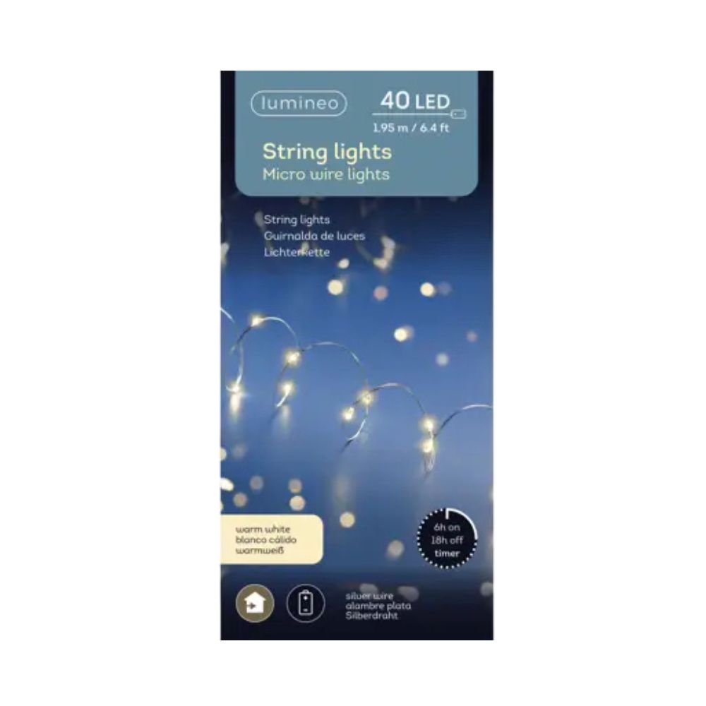 Micro LED Lichterkette Batterie betrieben