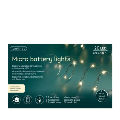 Micro LED Lichterkette Batterie betrieben