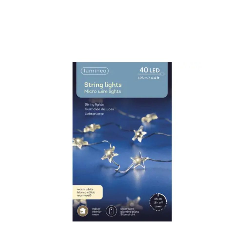 Micro LED Sternenlichterkette Batterie betrieben