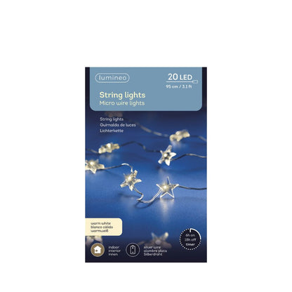 Micro LED Sternenlichterkette Batterie betrieben