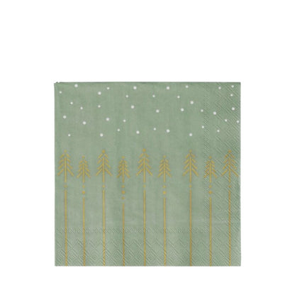 Räder Cocktailserviette 25x25cm Tannen und Schnee