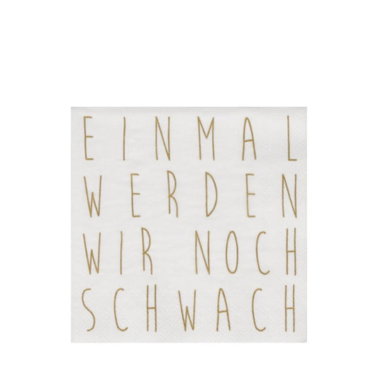 Räder Cocktailserviette 25x25cm, Einmal werden wir...