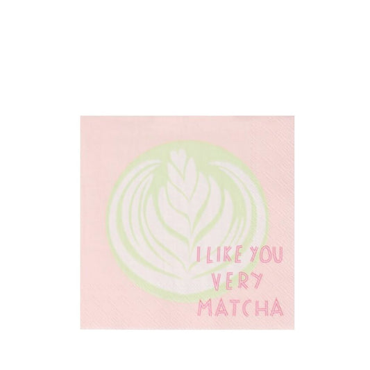 Räder Cocktailserviette I like you very Matcha