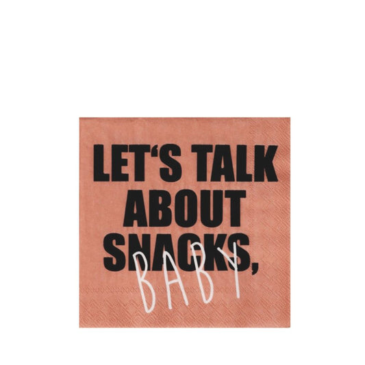 Räder Cocktailserviette Let´s talk about Snacks Baby