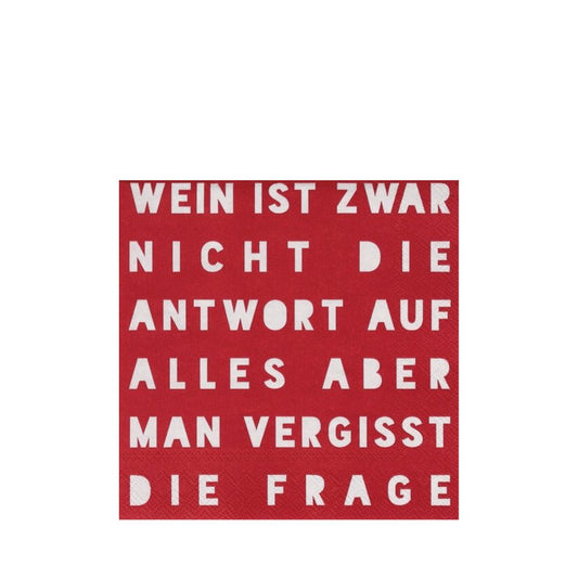 Räder Cocktailserviette Wein ist zwar nicht