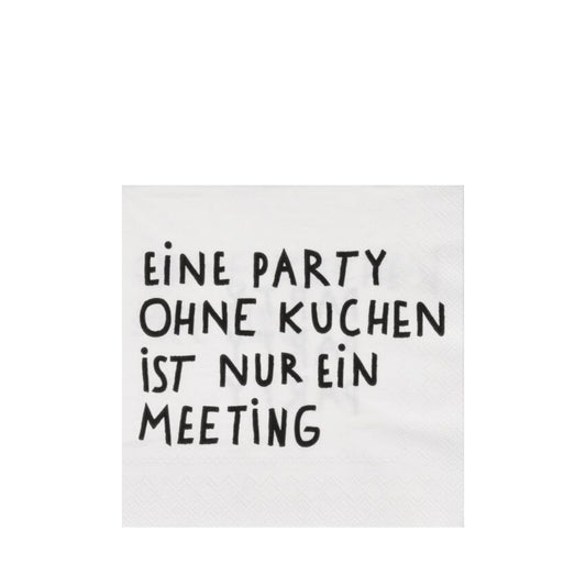 Räder Cocktailserviette, Eine Party ohne Kuchen