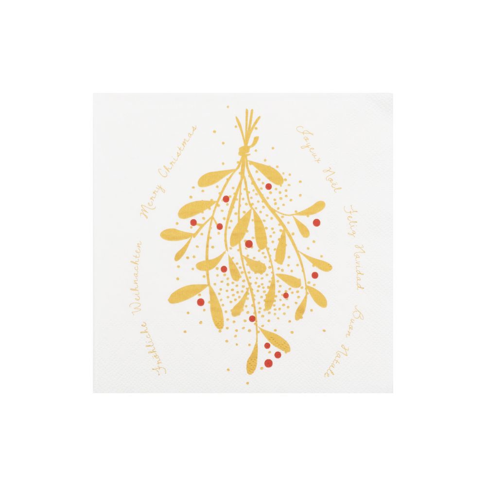 Räder Papier Servietten Mistelzweig