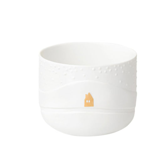 Räder Schneetag Teelicht Fußspuren