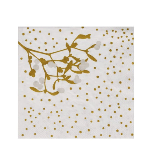 Räder Serviette 33x33cm, Mistelzweig