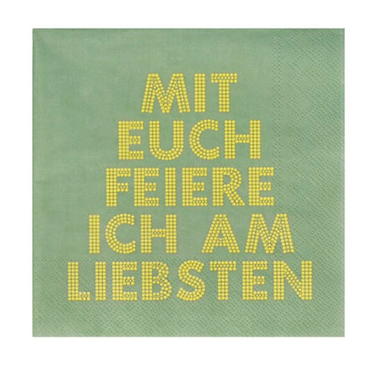 Räder Serviette Mit euch feiere ich