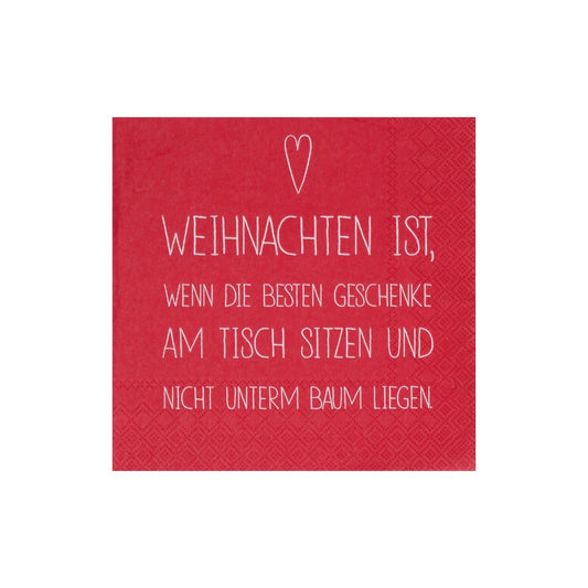 Räder Serviette Weihnachten ist..