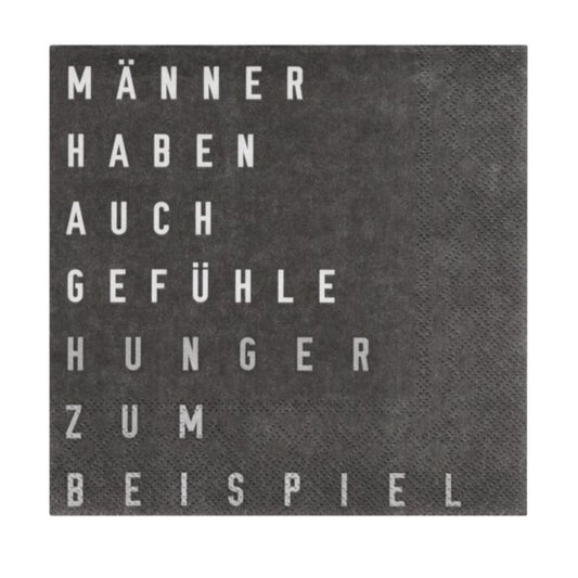 Räder Serviette , Männer haben auch Gefühle